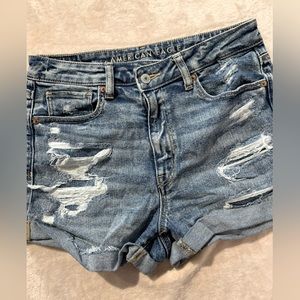 American Eagle Mom Shorts Distressed